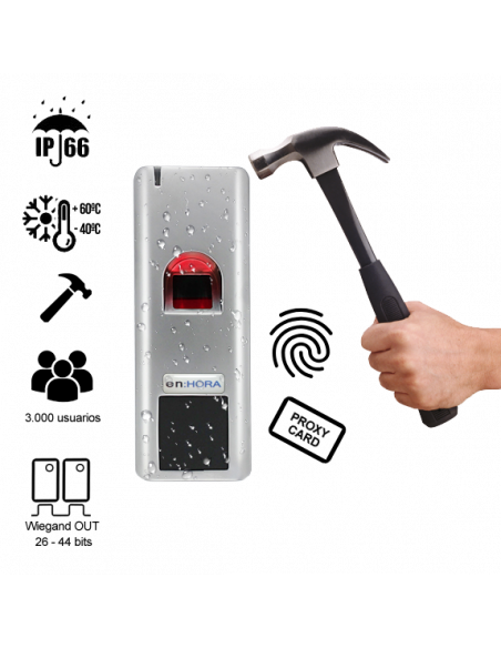 Terminal Autónomo de Huella/Proximidad IP66 Terminal Autónomo de Huella/Proximidad IP66