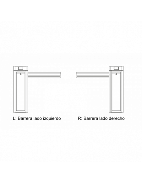 Barrera abatible para paso de vehículos Barrera abatible para paso de vehículos