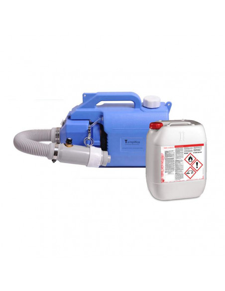 Pack Equipo desinfectador y esterilizador + 5 litros de desinfectante. Pack Equipo desinfectador y esterilizador + 5 litros de desinfectante.