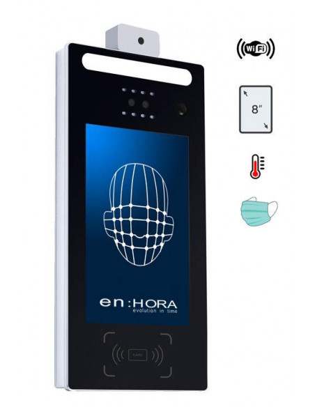 Terminal WIFI de reconocimiento facial con detección de temperatura y mascarilla Terminal WIFI de reconocimiento facial con detección de temperatura y mascarilla