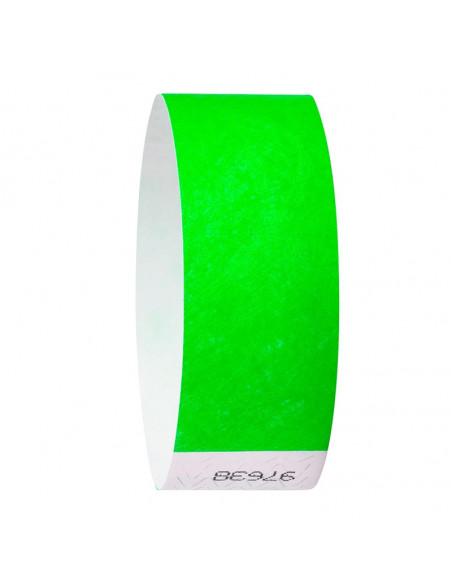 Pulsera desechable Tyvek® DuPont™ Verde Pulsera desechable Tyvek® DuPont™ Verde