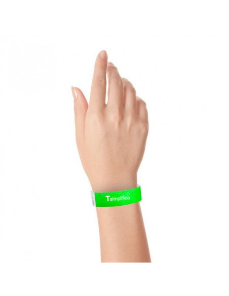 Pulsera desechable Tyvek® DuPont™ con LOGO Pulsera desechable Tyvek® DuPont™ con LOGO
