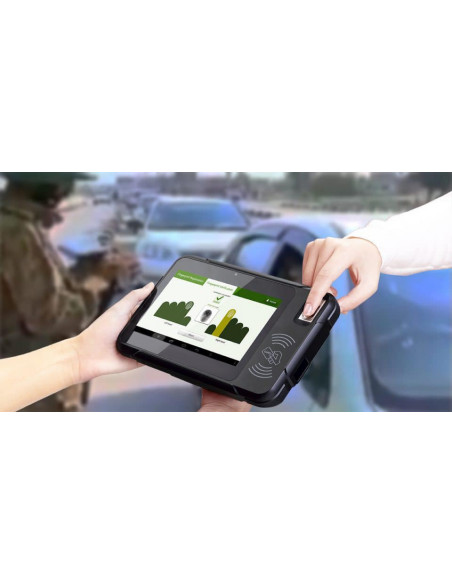 Tablet biométrico de mano y pared 4G, WIFI, NFC, FAP20, GPS, Cámara, Android, DUAL SIM Tablet biométrico de mano y pared 4G, WIFI, NFC, FAP20, GPS, Cámara, Android, DUAL SIM