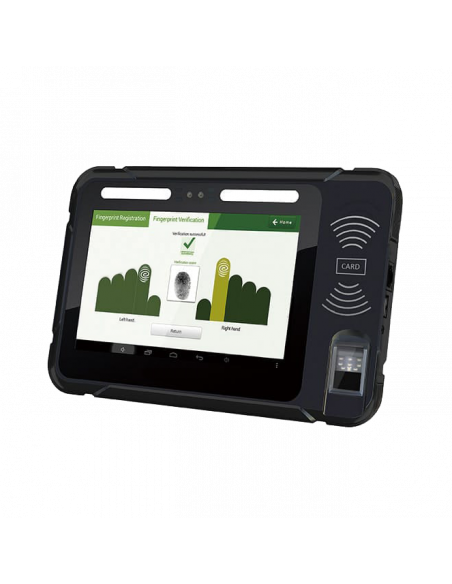 Tablet biométrico de mano y pared 4G, WIFI, NFC, FAP20, GPS, Cámara, Android, DUAL SIM Tablet biométrico de mano y pared 4G, WIFI, NFC, FAP20, GPS, Cámara, Android, DUAL SIM