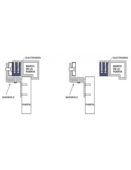 Cerradura electromagnética MINI de 60Kg. Cerradura electromagnética MINI de 60Kg.