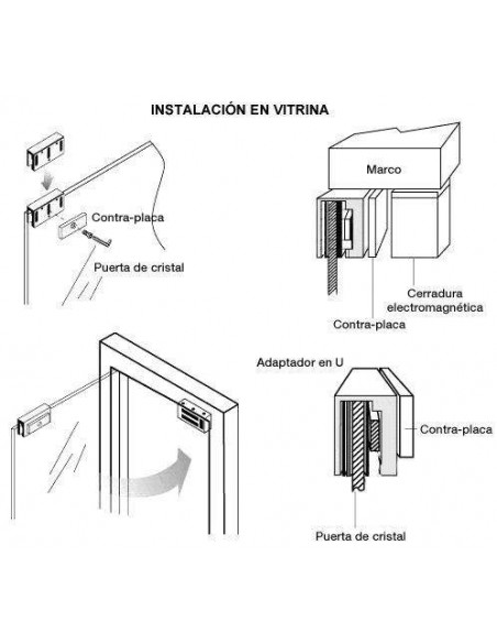 Cerradura electromagnética MINI de 60Kg. Cerradura electromagnética MINI de 60Kg.