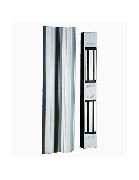 Tirador de aluminio de 2500mm con 2 cierres electromagnéticos de 400Kg Tirador de aluminio de 2500mm con 2 cierres electromagnéticos de 400Kg