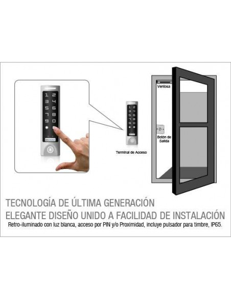 Terminal Autónomo de Proximidad 125KHz EM y HID - Interior/Exterior IP65 Terminal Autónomo de Proximidad 125KHz EM y HID - Interior/Exterior IP65