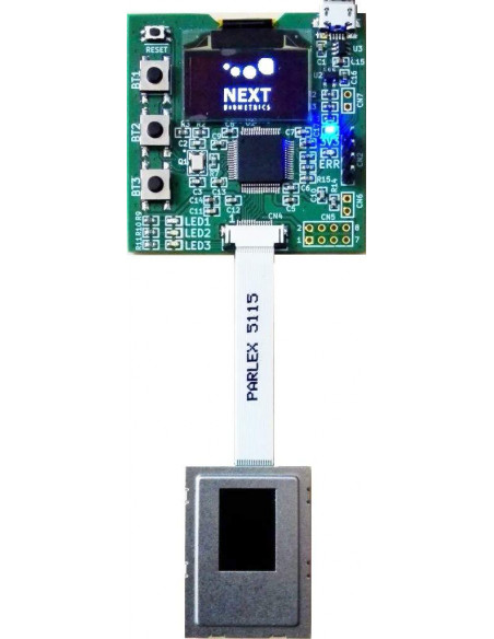 Placa de evaluación del lector de huellas para integración Match-on-Chip - NBDK-1411-SP Placa de evaluación del lector de huellas para integración Match-on-Chip - NBDK-1411-SP
